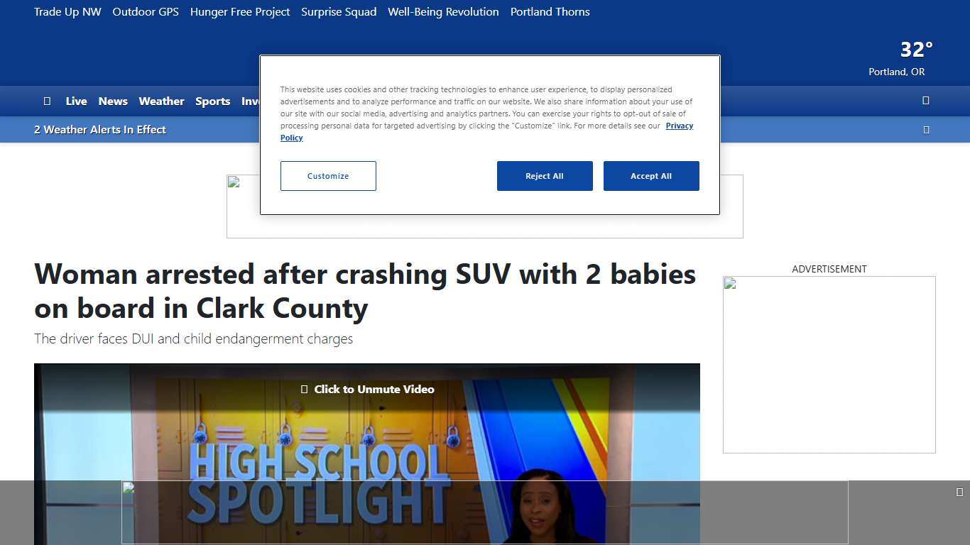 Woman arrested after crashing SUV with 2 babies on board in Clark County